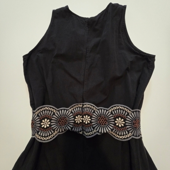 Vanessa Bruno Alais Dress In Black Midi Sleeveless Crew neck Back zipper Size 8 - Picture 9 of 12